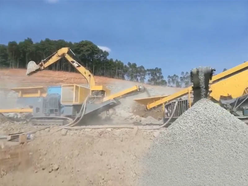 移動式石料制砂生產線